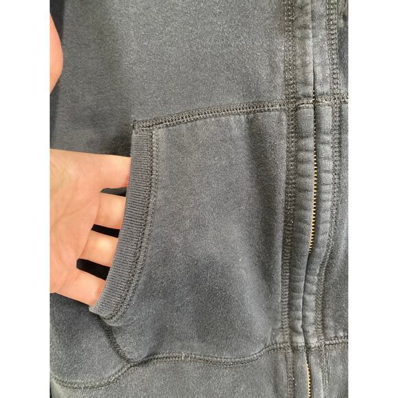 Lucky Brand Vintage Y2K Full Zip Jacket Hoodie Sz L Bird Peace Love Embroidered - Picture 4 of 7